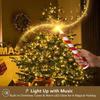 Creative USB Magic Wand Christmas Light Cute DIY Musical LED Star Light Cartoon Christmas Tree Star Decoration Home Decor
