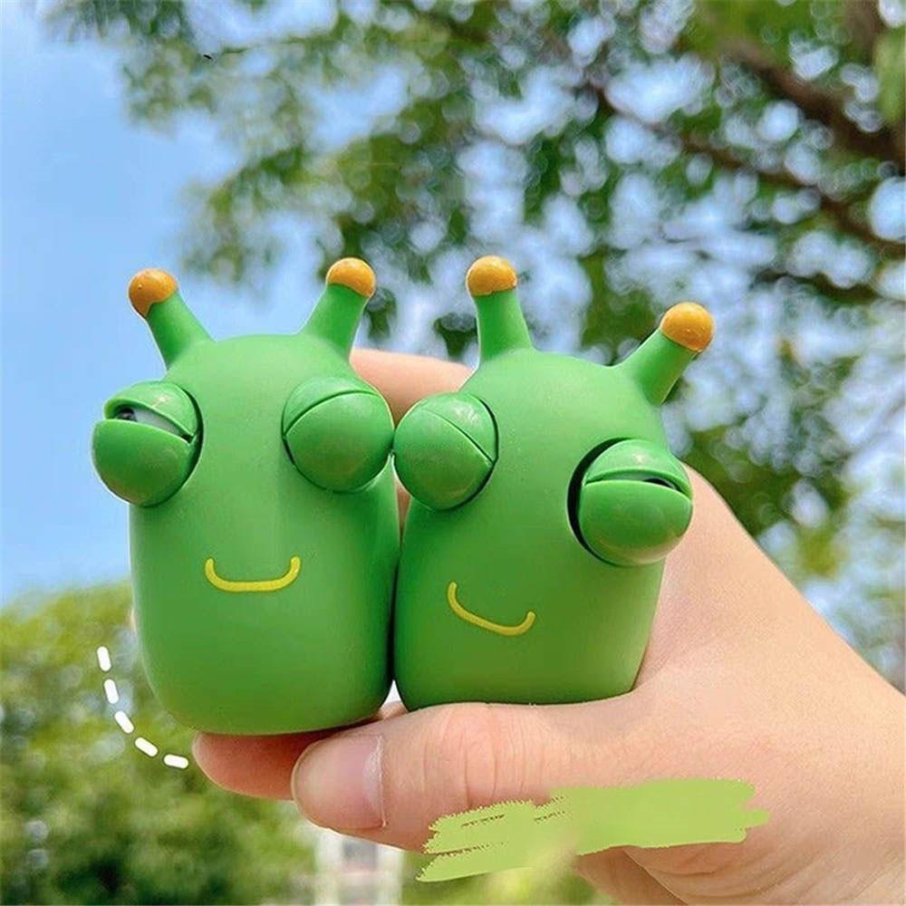Googly Eyes Caterpillar Squeeze Stress Relief Toy, Stretchy Stretchy Worm Fidget Sensory Toy for Kids and Adults