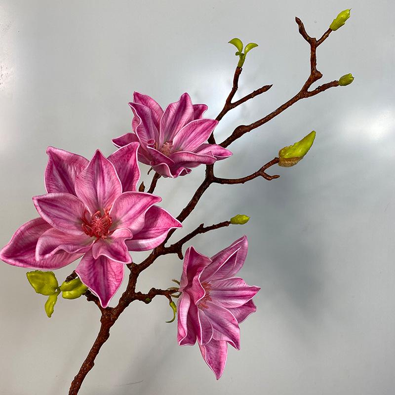 High-End Chinese Style Magnolia Artificial Flower Arrangement for Home Decor