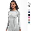 Seamless Long Sleeve High Stretch Ski Suit Top for Running, Fitness, and Yoga