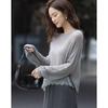 Demana Women's Wool Blend Lace Patchwork Knit Sweater