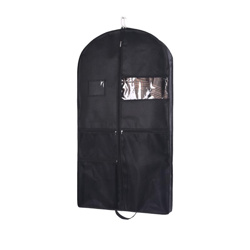 

Large Non-Woven Anti-Dust Clothes Storage Bag with Mesh Pocket чёрный