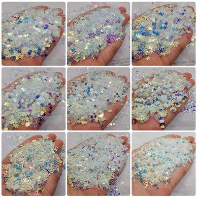 Spot Gold Transparent Sequin Eye Makeup & Nail Art Decoration with Glitter Beads for DIY Crafts