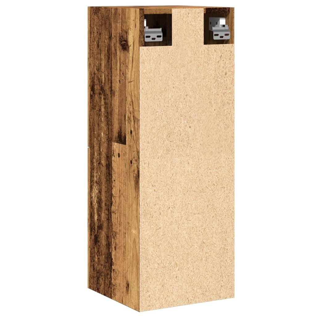 Bathroom Wall Cabinet Reclaimed Wood Look 30x30x80 cm Engineered Wood