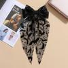 Punk Style Halloween Bat Mesh Bow Mysterious Black Heavy Duty Hair Clip Niche Design High-End Back Of The Head Hair Clip