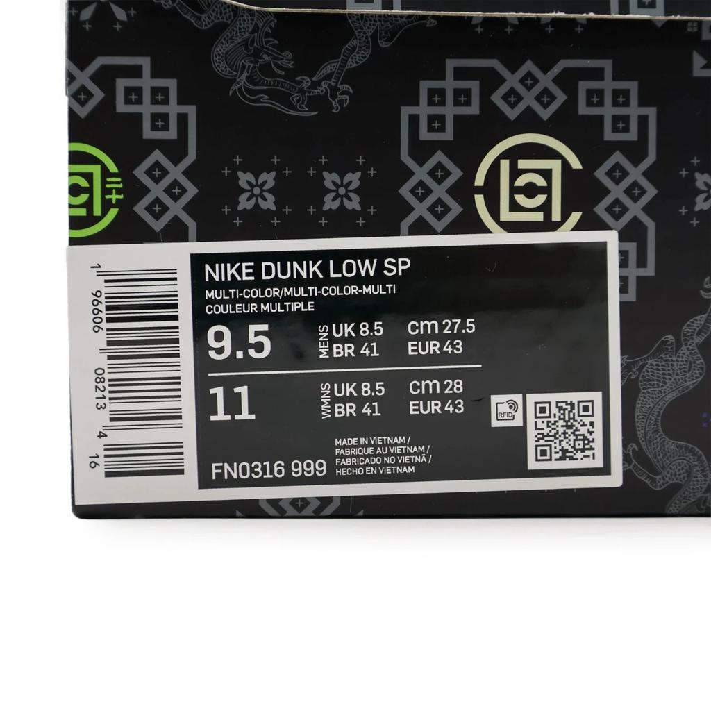 FN0316-999 CLOT Nike Dunk Low SP What The CLOT Multi Color (Men's)