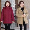 Winter clothing velvet cotton-padded jacket women's versatile new warm cotton-padded jacket medium and long cotton-padded jacket thick