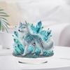 Yousheng Rhinestone Art Ornament DIY Kit for Adults And Beginners Rhinestone Painting Set with Built-In Base Sparkling Creative DIY Home Decor