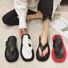 DRESS Women Sandals Slipper 2026 Summer New Fashionable Clip Thick Soled Flip Flops for Outdoor Beach Shoes Woman Shoe Black
