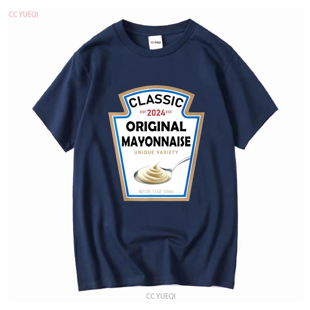 Mayonnaise Halloween Costume Family Matching Ketchup T Shirt vintage Washed fashion streetwear homme Slightly