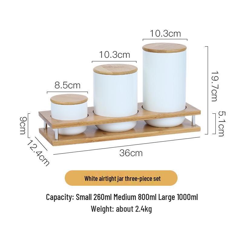 Nordic Ceramic Grain and Cereal Kitchen Storage Jar