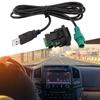 DC12V Car USB Adapter Audio USB Cable Switch Black For Golf- And Other Models Direct Installation Car Accessories