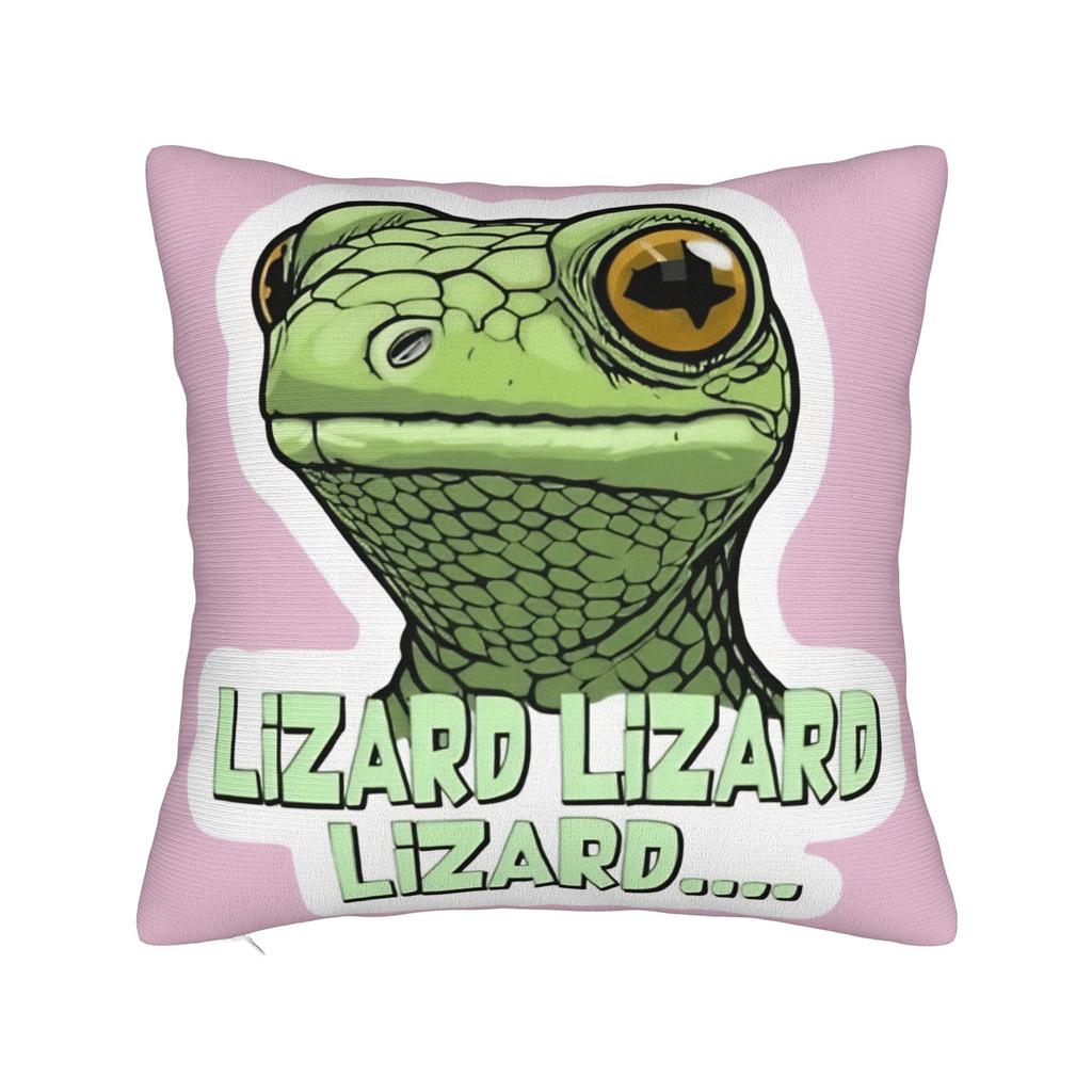 Lizard Meme Pillow Case Funny Pillow Cover Comfy Pillowcases For Couch Sofa Bedroom