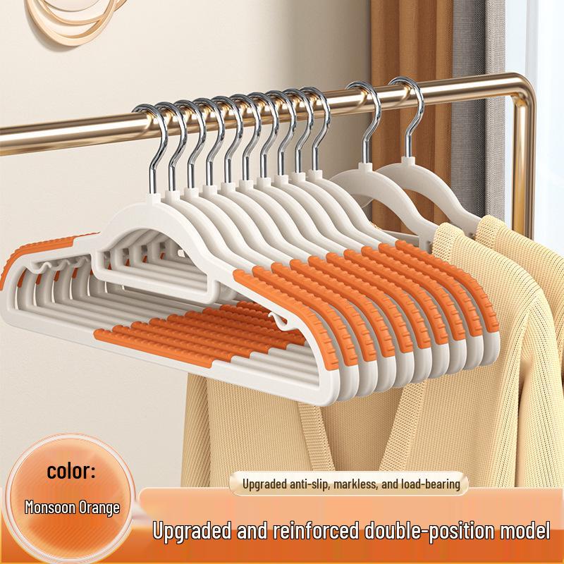 Non-Slip Anti-Bulge Clothes Hangers with Shoulder Protection for Wardrobe Drying Racks