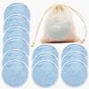 Reusable Bamboo Fiber Makeup Remover Pads 12pcs/Pack Washable Rounds Cleansing Facial Make Up Removal Pads Tools