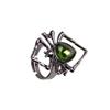 Hip Hop Punk Spider Insect Animal Rings For Women Men Creative Black Spider Inlaid Crystal Ring Gothic Jewelry Halloween Gift