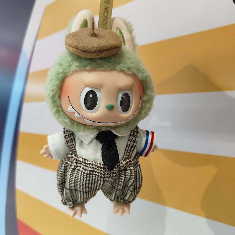 

17см La Boo Boo Сліпа Коробка Динозавр та Акула Брелок у Милому Костюмі Бджілки Suitable for 17cm Labbubbu