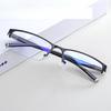3 Color Transparent Anti Blu-ray Glasses Alloy HD Half-frame Business Myopia Glasses Decorative Plastic Men Reading Eyewear