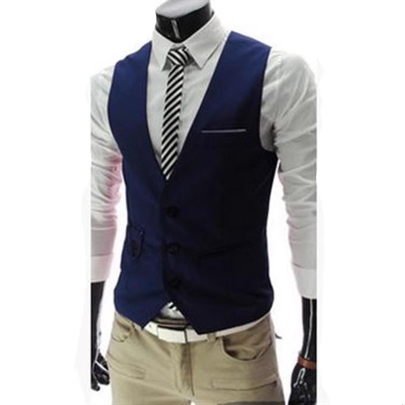 Westen für Herren Slim Fit Herren Anzugweste Herren Weste Gilet Homme Lässig Ärmellos Formell Business Jacke
