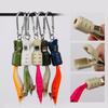 8Pcs Squid Jig Hook Protector Squid Jig Cover Protector with Carabiner Squid Jig Baits Protector Fishing Tackle