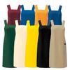 Albe Women's H-Shaped Chest Apron, Durable, Easy to Wear, Water-Repellent, Colorful with Pockets, Available in 9 Colors, Perfect for Restaurants,