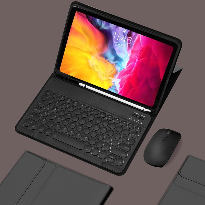 IPad Pro Case With Bluetooth Keyboard Mouse Pen Slot 9 8th Gen 10.2 Inch Tablet
