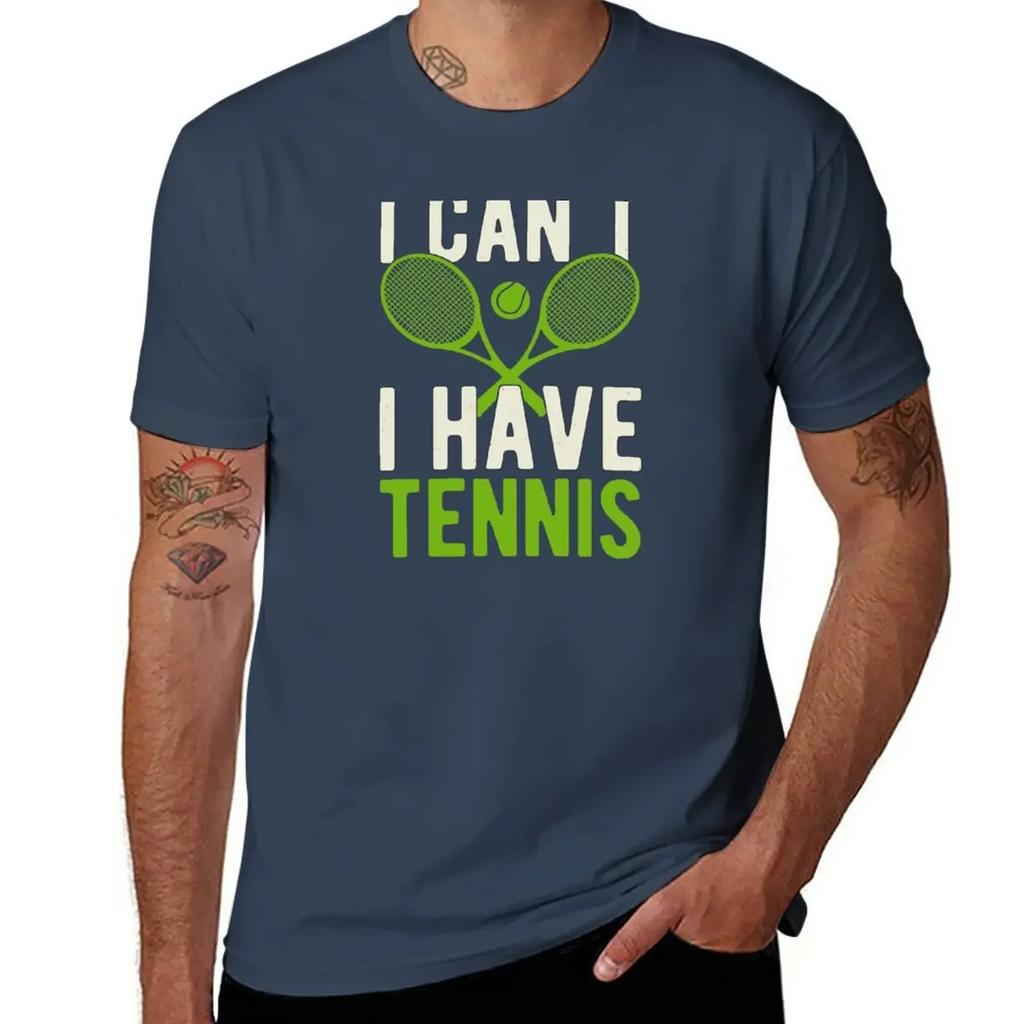 Funny Tennis Lover T-Shirt Aesthetic Clothing Funnys Workout Shirts for Men