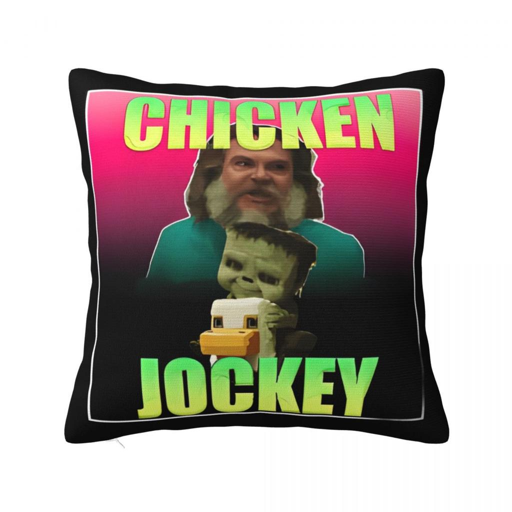 Chicken Jockey Pillow Cases Zombie Game Cushion Cover Novelty Zippered Decor Pillowcover for Home 18