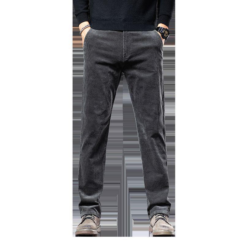 Men's Corduroy Pants - Winter and Spring Casual Straight Trousers