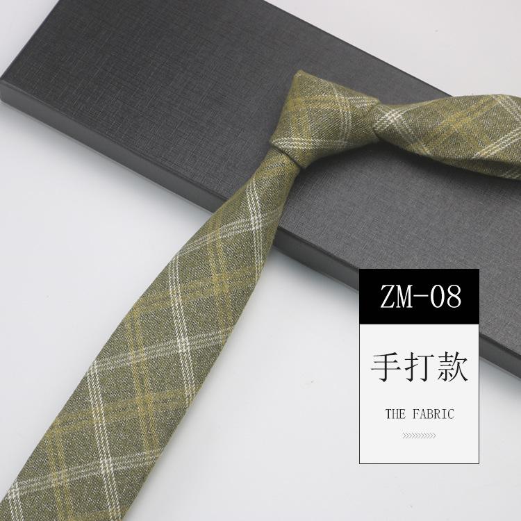 

Шерстяной галстук мужской и женский повседневный британский в полоску клетчатый в стиле «маленький аромат» для фотосессии джентльменский ручной галстук