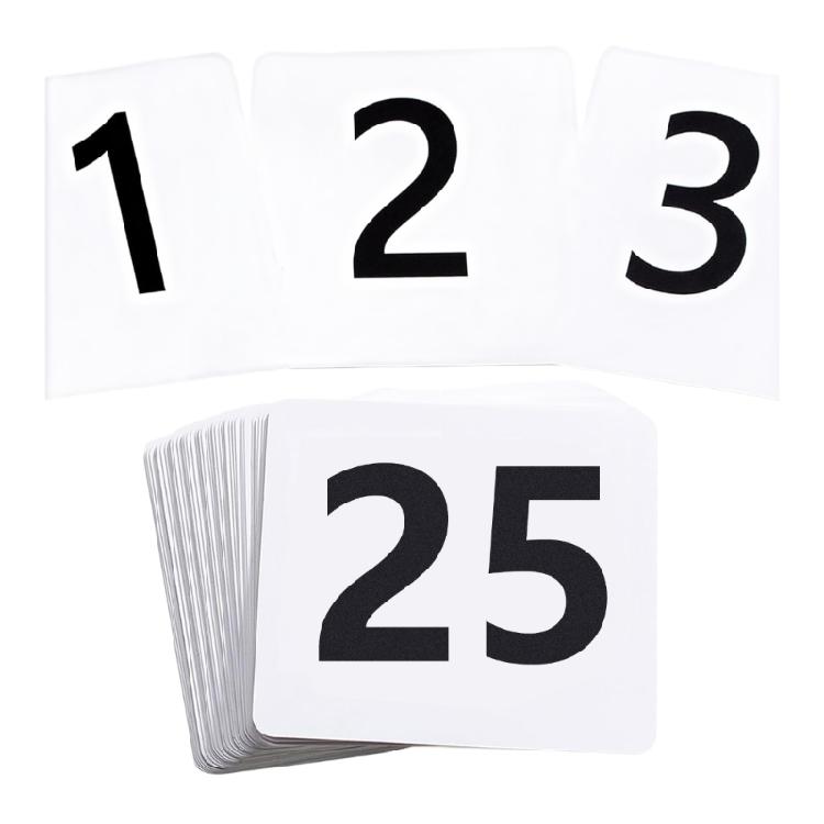 Portable Double Sided Seats Number Cards Place Card for Conferences and Banquets Elegant Wedding Table Numbers