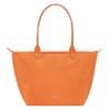 LONGCHAMP Recycled Polyamide Canvas Dumpling Bag Handbag, Shoulder Bag Womens Orange