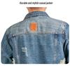 Xintang Men's Ripped Denim Jacket - 2025 Spring/Autumn High Street Workwear Trend