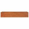 Vidaxl Raised Planter, Rusty, 240X80X45 Cm, Corten Steel