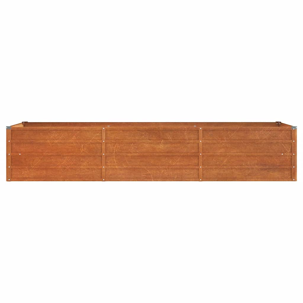 Vidaxl Raised Planter, Rusty, 240X80X45 Cm, Corten Steel