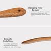 Heat Resistant Sourdough Spurtle Teak Wood Wooden Ladle Skimmer Steak Shovel  Pizza Making