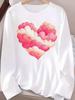 (Asian Size) Long Sleeve T-shirts Casual Clothing Women butterfly cute o-neck Print T Shirt autumn winter spring Fashion Top Graphic Tee
