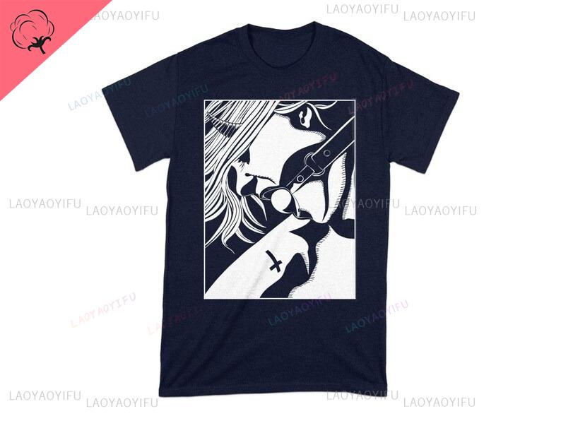 Bad Sinner Nun Unholy Nun Unisex Printed Unique Tshirt Allmatch Stretchy Shortsleev Casual Oneck Tops Loose Aesthetic Tshirt
