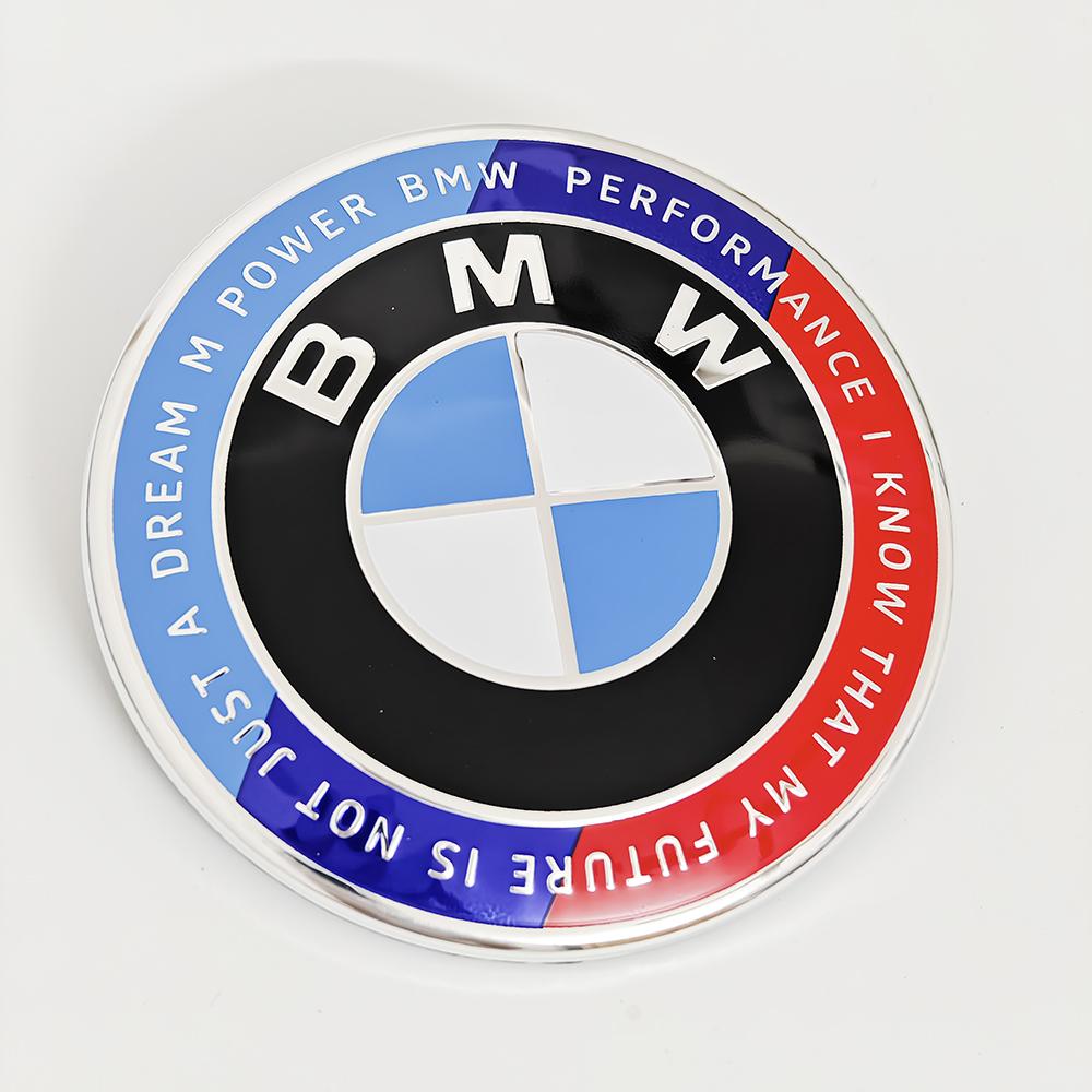 2026 Hot 1/2Pcs For BMW E46 E90 F30 F10 F20 G20 E87 E63 E60 F01 F02 G14 74mm 82mm Car Front Hood Emblem Trunk Rear badge logo Accessorie CVB2