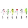 6-teiliges Köder-Simulationsköder-Köder-Köder-Set, Wobbler, Vibrationsspinner für Süßwasser, Salzwasser