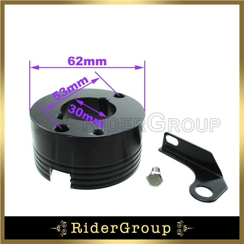 

62mm Air Filter + Black Adapter For 11Hp 13Hp Honda GX340 GX390 Clone Engine Go Kart Parts