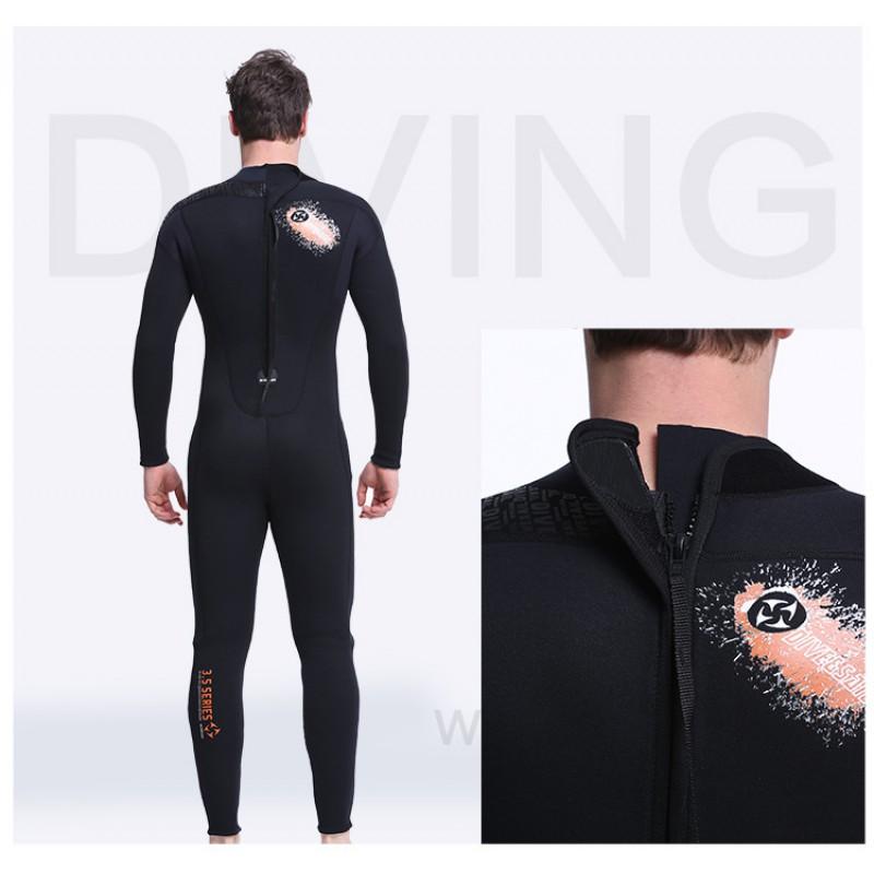 3mm Full Body Wetsuit Men Women Chloroprene Neoprene Diving Surfing Snorkeling Winter Swimming UV Protection Thermal