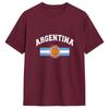 Streetwear T Shirt Summer Argentina Flag Leisure TShirts Pure Cotton Tshirt for Unisex Casual Cheap Print Short Sleeve Top Tees