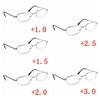 +1/ +1.5/ +2 /+2.5/ +3 Gifts Unisex Metal Folded Reading Glass Foldable Hanging