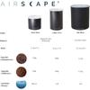 Coffee Storage Canister - Large Food Container Patented Airtight Lid 2-Way Valve Preserve Freshness Holds 2.2 lb