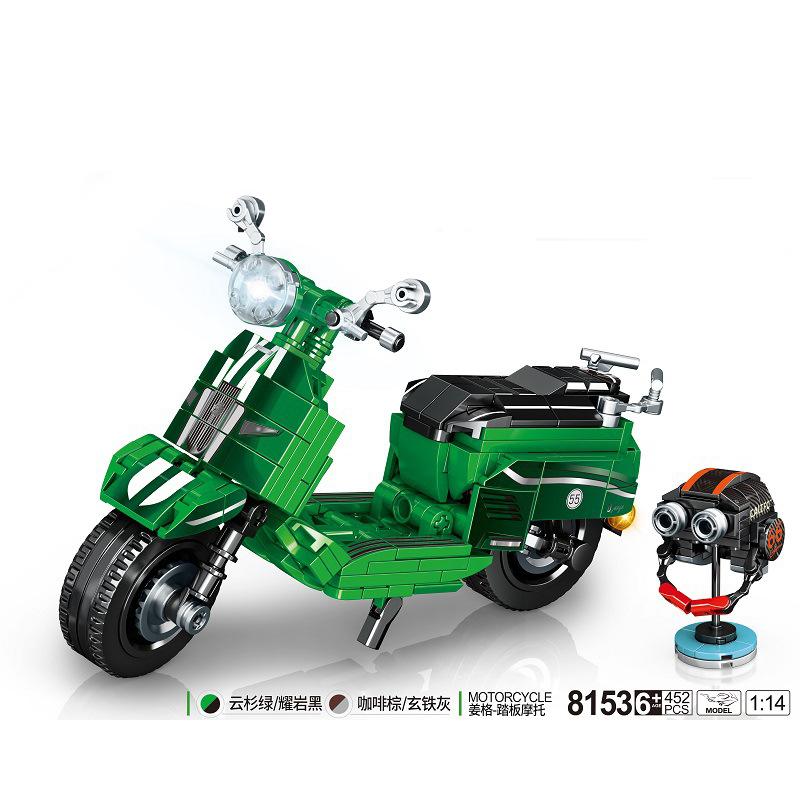 Pentru motocicletă tehnică Moto Vehicule de oraș Curse de mașini Campion de viteză Motocicletă Moc Model Blocuri de construcție Modele Cărămizi Jucării pentru copii