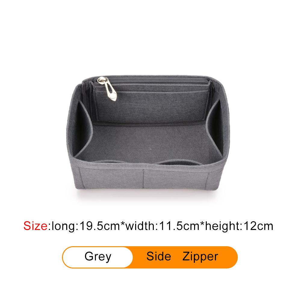 Purse Organizer Insert Felt Cloth Insert Bag Makeup Handbag Travel Inner Purse Cosmetic Toiletry Bags Fits For FK Bucket Bag