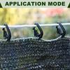 Durable Black Plastic Sunshade Cloth Clips 50pcs Durable Black Plastic Easy-to-Use Lock Greenhouse Shade Agriculture