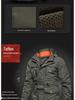 Men's Mid-Length Casual Hooded Plus Size Jacket for Spring and Autumn.