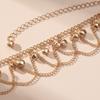 Women Anklet Bell Decor Adjustable Design Double-Layer Ankle Chain Sophisticated Ankle Accessory Jewelry Gift